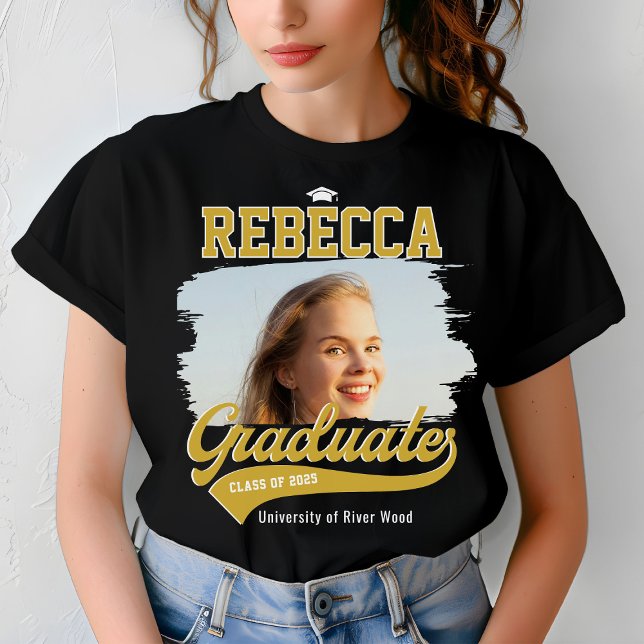 Personalized College Graduate Photo Graduation T-Shirt (Creator Uploaded)