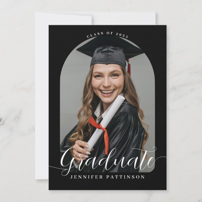 Personalized College Graduation Announcement (Front)