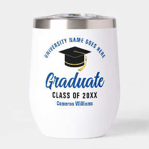 Personalized College Graduation Blue Graduate Name