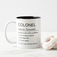 Personalized Colonel Dictionary Definition