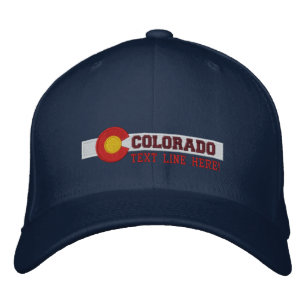 Personalized Colorado State Flag Design Embroidered Hat