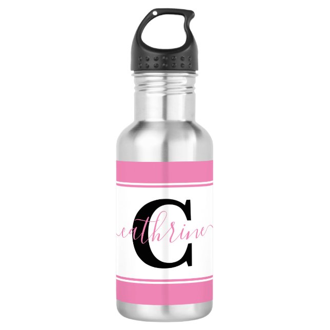Personalized colorblock 532 ml water bottle (Front)