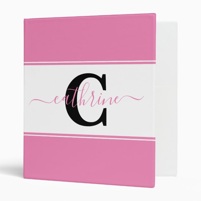 Personalized colorblock  binder (Front/Inside)