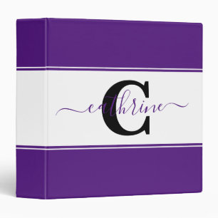 Personalized colorblock binder