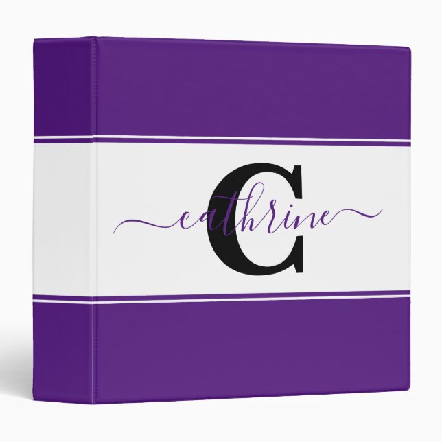 Personalized colorblock  binder (Front/Spine)
