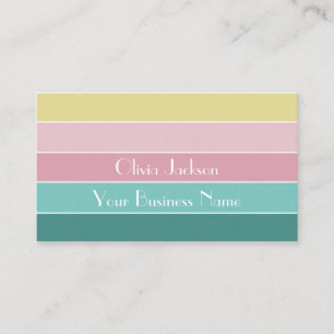 Personalized Colorblock Business Card