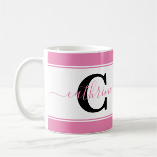 Personalized colorblock coffee mug