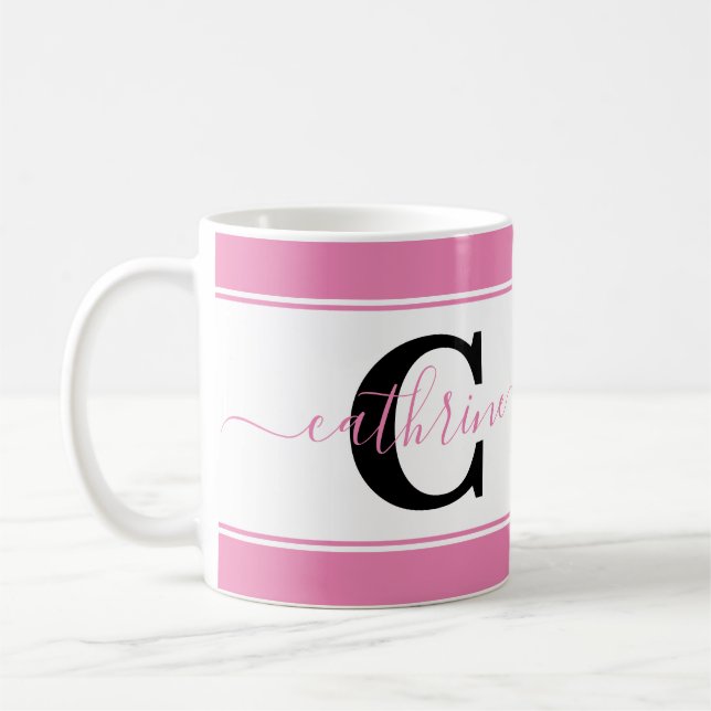 Personalized colorblock coffee mug (Left)