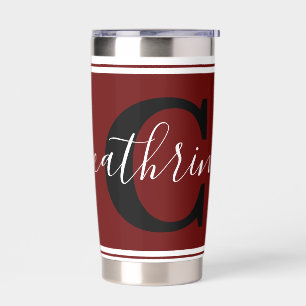 Personalized colorblock  insulated tumbler