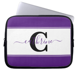 Personalized colorblock  laptop sleeve