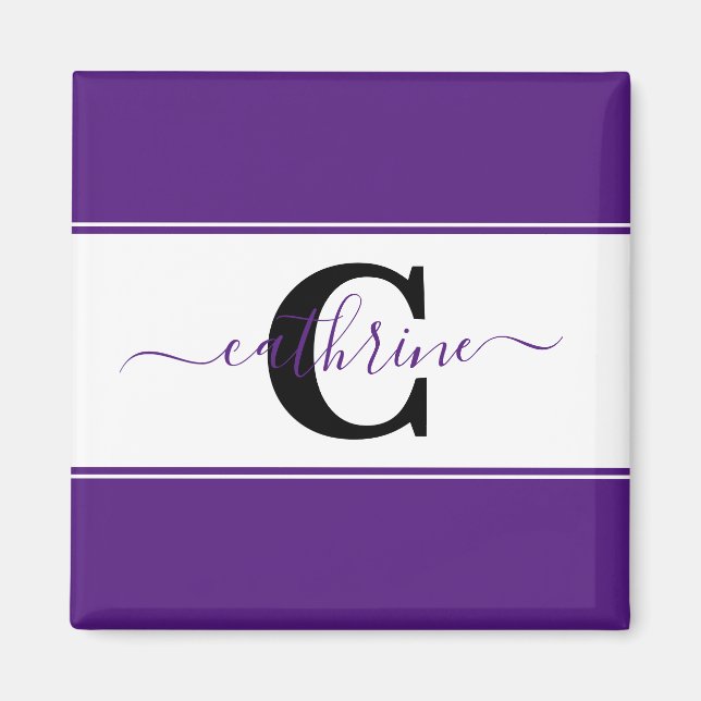 Personalized colorblock  magnet (Front)
