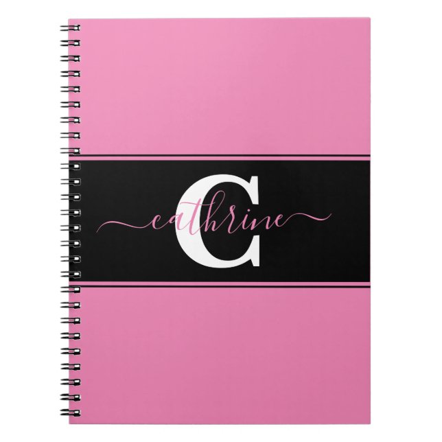Personalized colorblock  notebook (Front)