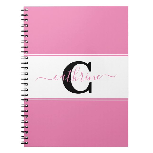 Personalized colorblock  notebook (Front)
