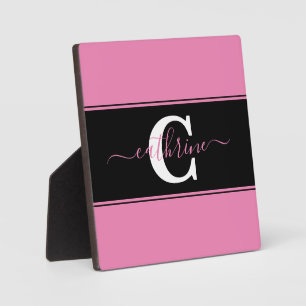 Personalized colorblock  plaque