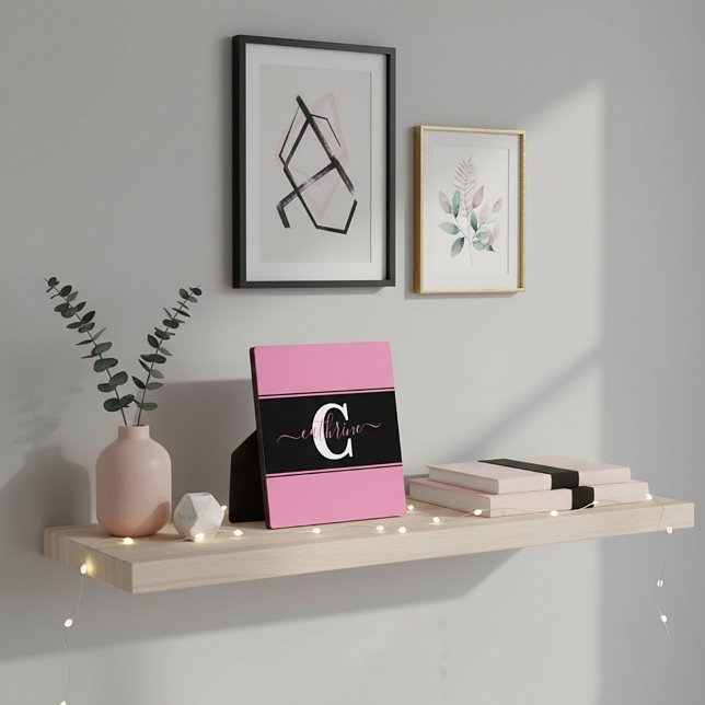 Personalized colorblock  plaque (Creator Uploaded)