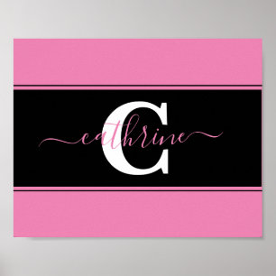 Personalized colorblock poster