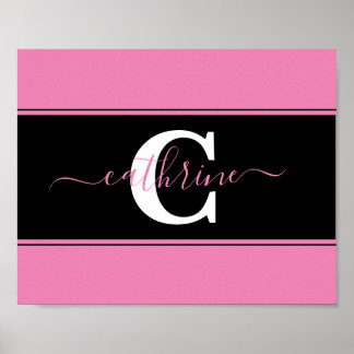 Personalized colorblock poster