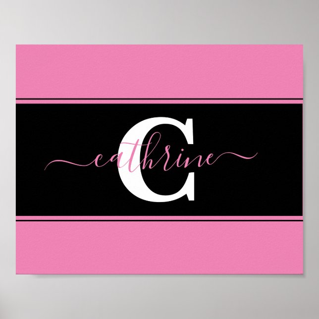 Personalized colorblock    poster (Front)