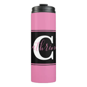 Personalized colorblock  thermal tumbler