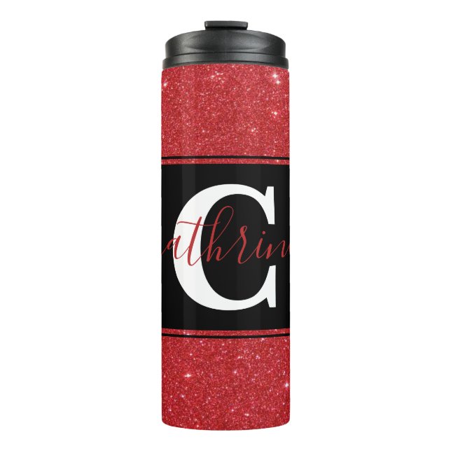 Personalized colorblock  thermal tumbler (Front)