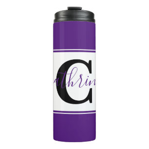 Personalized colorblock  thermal tumbler