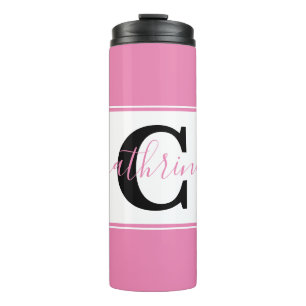 Personalized colorblock  thermal tumbler