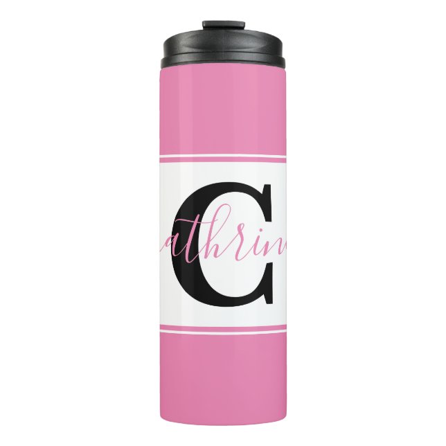 Personalized colorblock  thermal tumbler (Front)