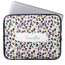 Personalized Colorful Animal Print Laptop Case