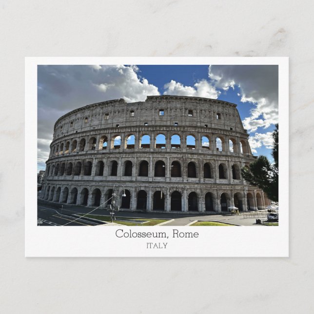 Personalized, Colosseum, Rome, Italy Postcard (Front)