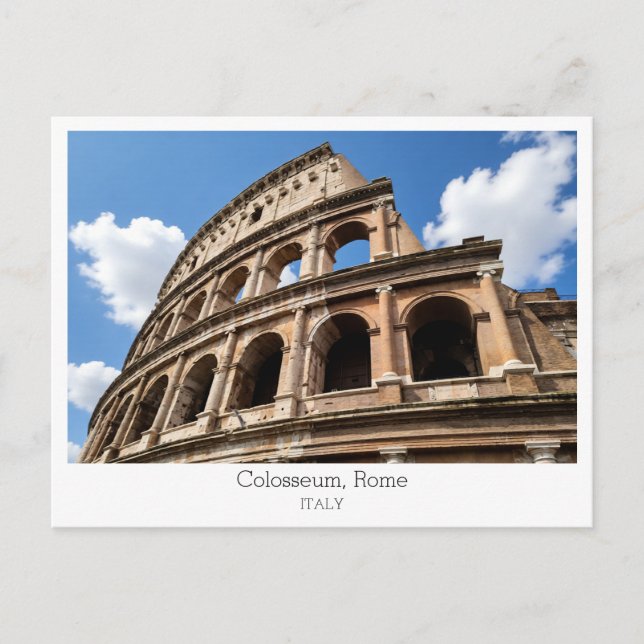 Personalized, Colosseum, Rome, Italy Postcard (Front)