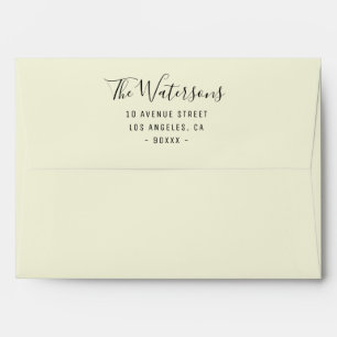 personalized colour beige envelope