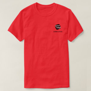Personalized Colour Modern Add Employee Name & Log T-Shirt