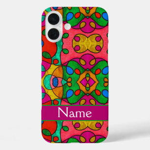 Personalized colour pattern with your name Case-Ma iPhone 16 Plus Case
