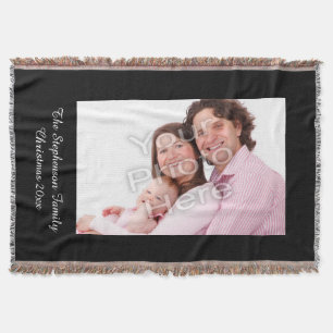 Personalized Colour Photo Picture Keepsake Throw Blanket
