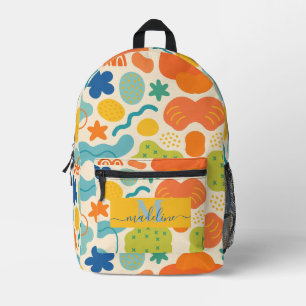Personalized Colour Splash Abstract  Printed Backpack