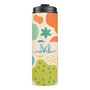 Personalized Colour Splash Abstract Thermal Tumble Tumbler
