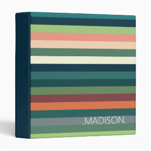 Personalized Colour Stripes  Binder