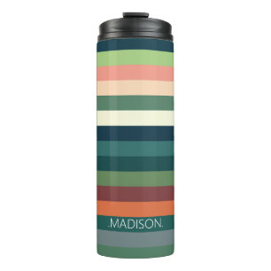 Personalized Colour Stripes  Thermal Tumbler