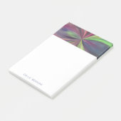Personalized Colour Swirl of Blue, Green and Magen Post-it Notes (Angled)