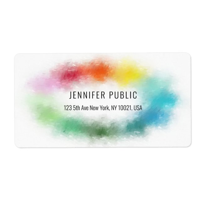 Personalized Colourful Abstract Modern Template (Front)