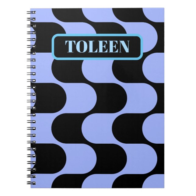 Personalized Colourful Abstract Pattern            Notebook (Front)