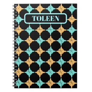 Personalized Colourful Abstract Pattern Notebook