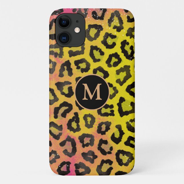 Personalized Colourful Animal Print Case-Mate iPhone Case (Back)