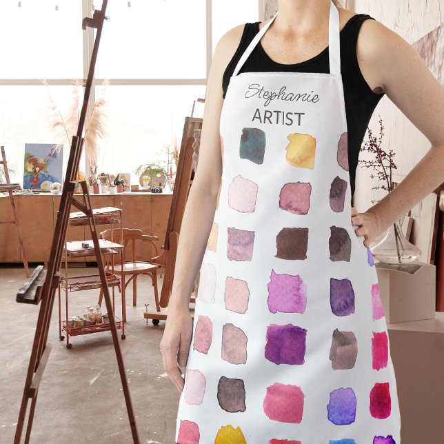 Personalized Colourful Artist Apron (Creator Uploaded)
