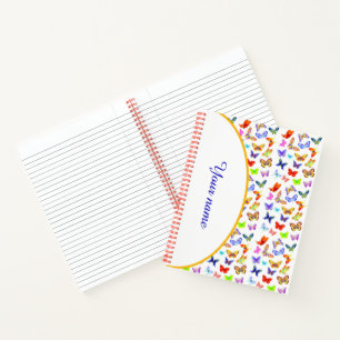 Personalized Colourful butterflies Notebook