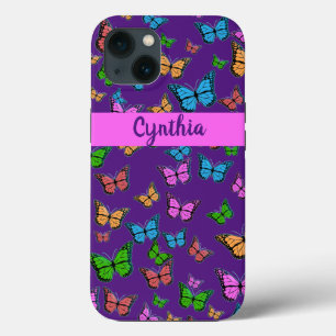 Personalized Colourful Butterfly iPhone 13 Case