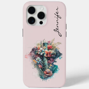 Personalized Colourful Christian Cross iPhone Case