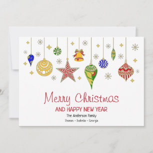 Personalized Colourful Christmas Baubles