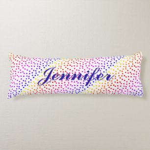 Personalized Colourful Dotted Patterned Body Pillo Pillow