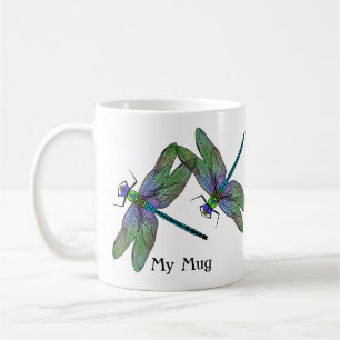 Personalized Colourful Emperor Dragonflies Coffee Mug